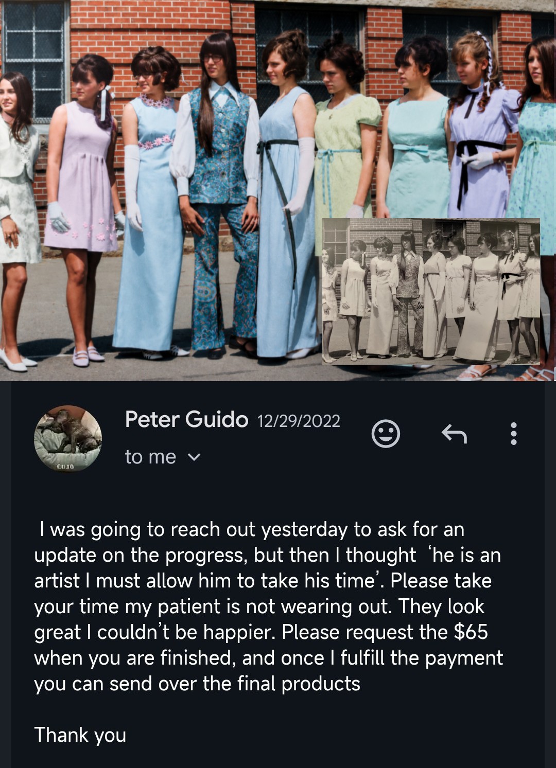 Screenshot from Peter Guido