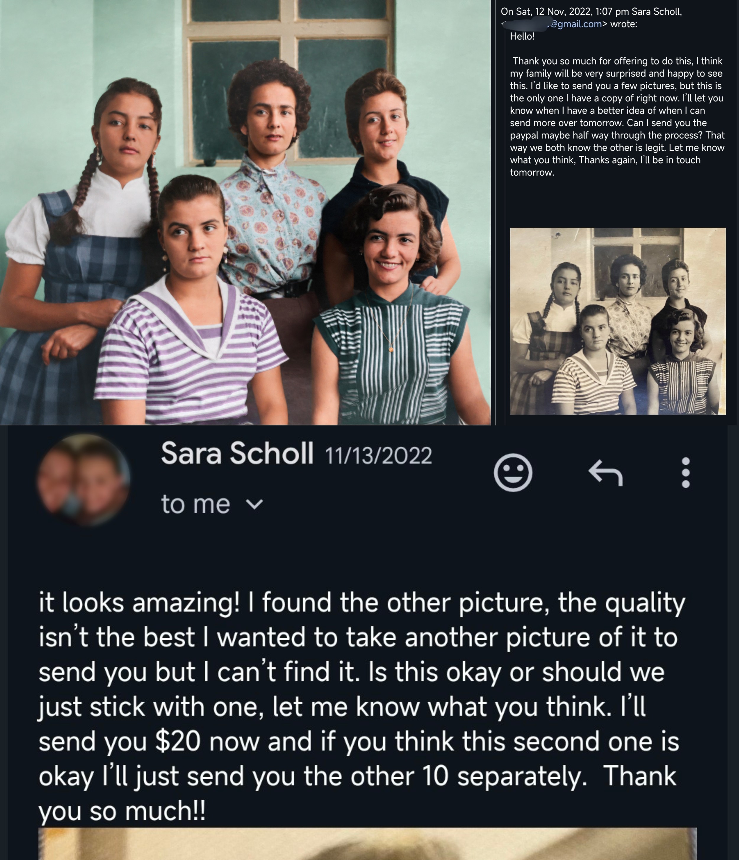 Screenshot from Sara Scholl