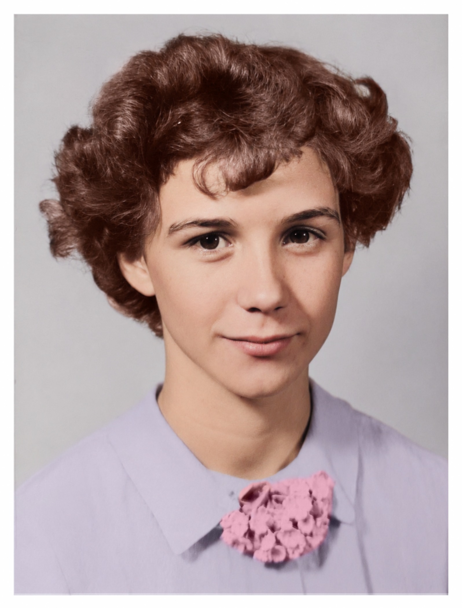 Colorized vintage studio portrait